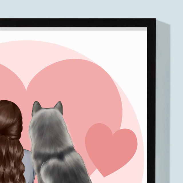 Tvorenie Postavy: Psí Kamarát - Zarámováná Tlač 30X40 (Vertikálne)