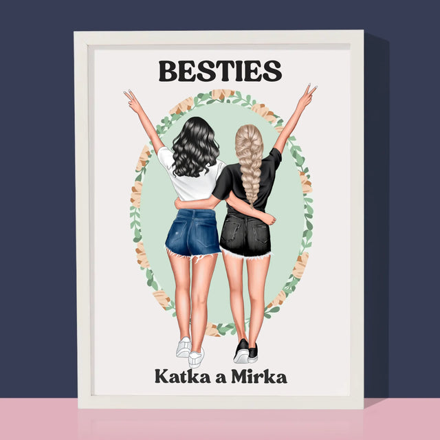 Tvorenie Postavy: Best Friends - Zarámováná Tlač 30X40 (Vertikálne)