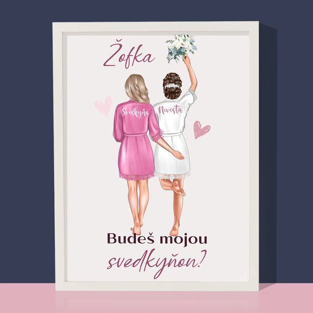 Tvorenie Postavy: Budeš Mojou Svedkyňou - Zarámováná Tlač 30X40 (Vertikálne)