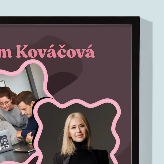 Fotokoláž: Najlepšia Šéfka - Zarámováná Tlač 30X40 (Vertikálne)