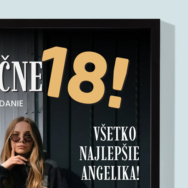 Obálka Časopisu: Konečne 18 - Zarámováná Tlač 30X40 (Vertikálne)