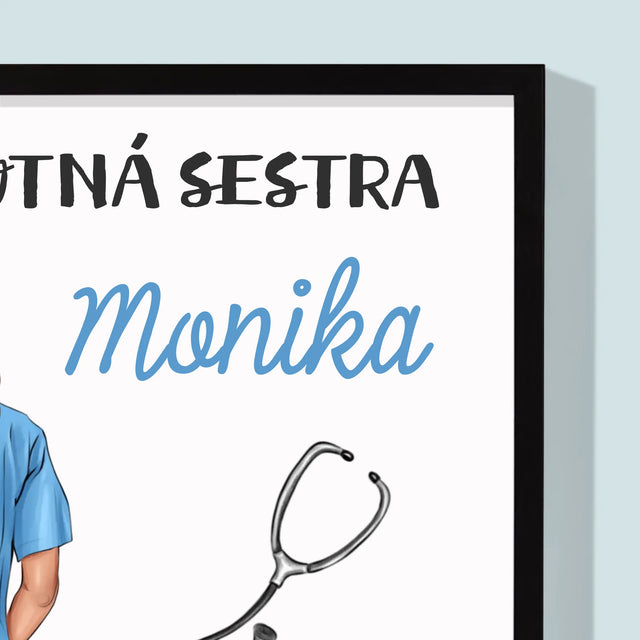 Tvorenie Postavy: Vlastnosti Zdravotnej Sestry - Zarámováná Tlač 30X40 (Vertikálne)