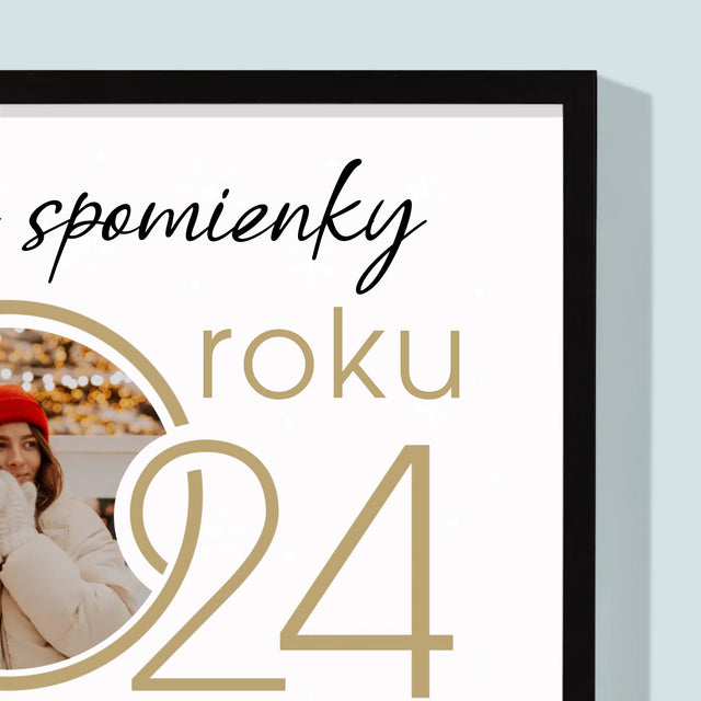 Fotokoláž: Naše Spomienky Z Roku - Zarámováná Tlač 30X40 (Vertikálne)