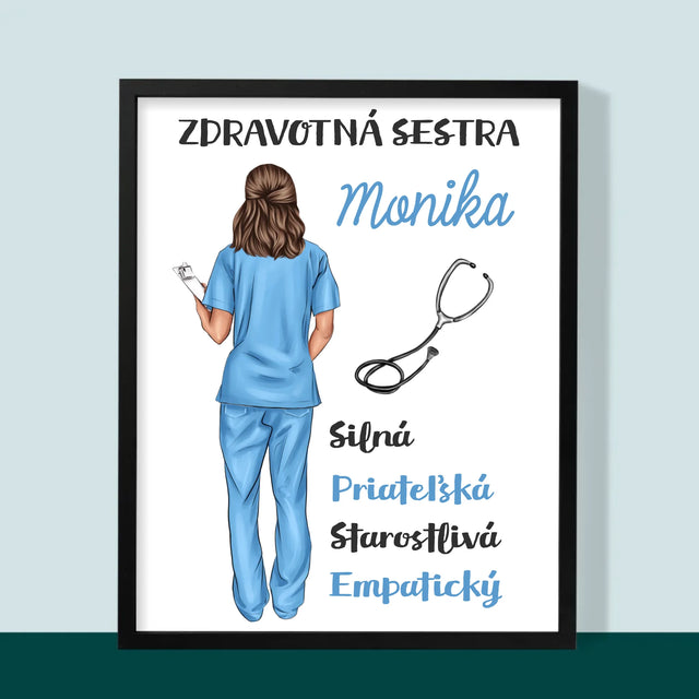 Tvorenie Postavy: Vlastnosti Zdravotnej Sestry - Zarámováná Tlač 30X40 (Vertikálne)