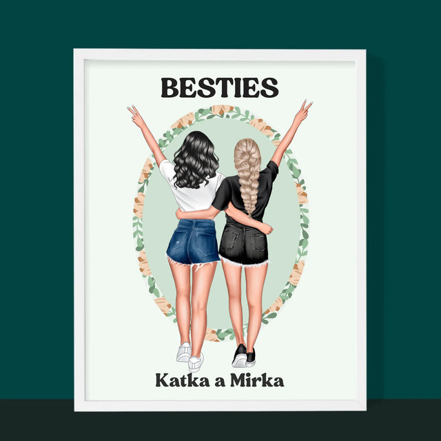 Tvorenie Postavy: Best Friends - Zarámováná Tlač 30X40 (Vertikálne)