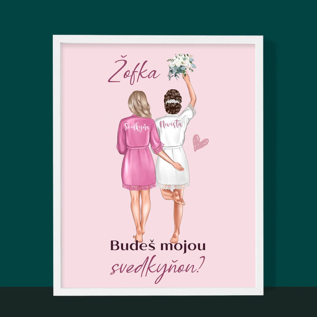 Tvorenie Postavy: Budeš Mojou Svedkyňou - Zarámováná Tlač 30X40 (Vertikálne)