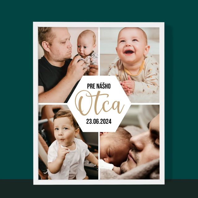 Fotokoláž: Pre Nášho Otca - Zarámováná Tlač 30X40 (Vertikálne)