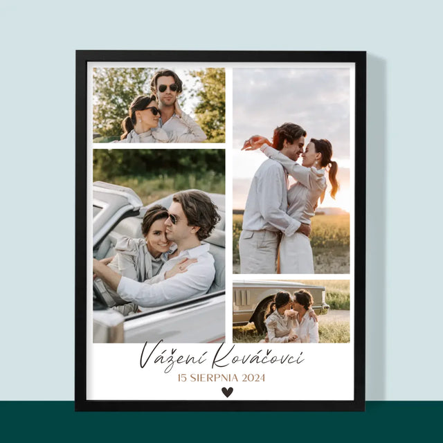 Fotokoláž: Vážení - Zarámováná Tlač 30X40 (Vertikálne)