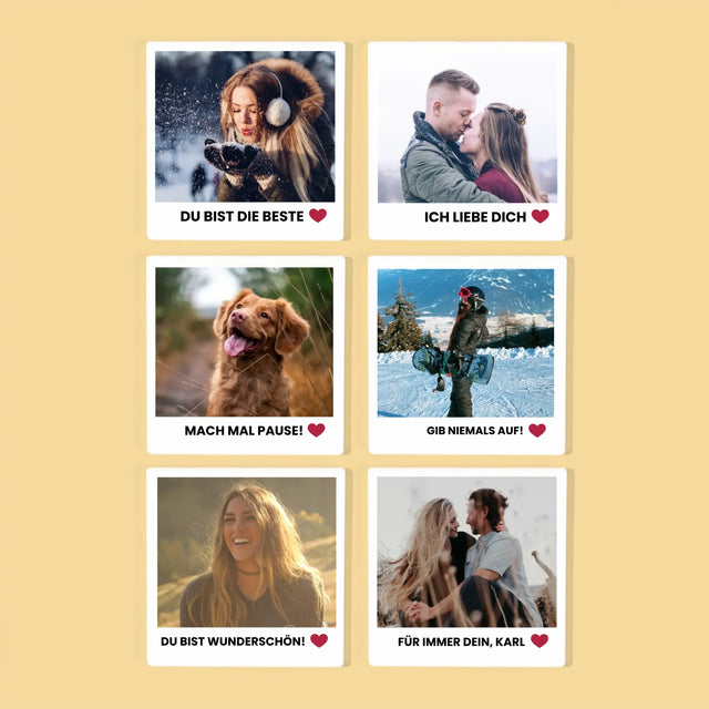 Zdjęcie i Podpis: Pozytywne Myśli - Podkładki Pod Kubki | DE