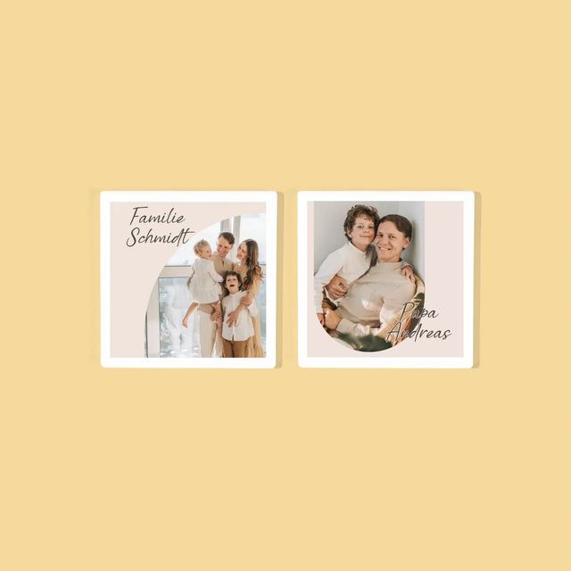 Zdjęcie i Podpis: Zdjęcia Rodziny - Podkładki Pod Kubki | DE