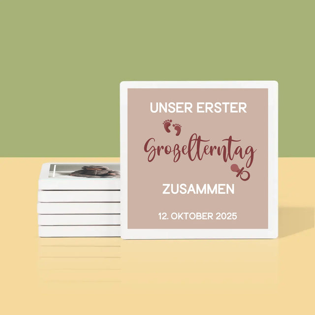 Fotokolaż: Pierwszy Dzień Babci - Podkładki Pod Kubki | DE