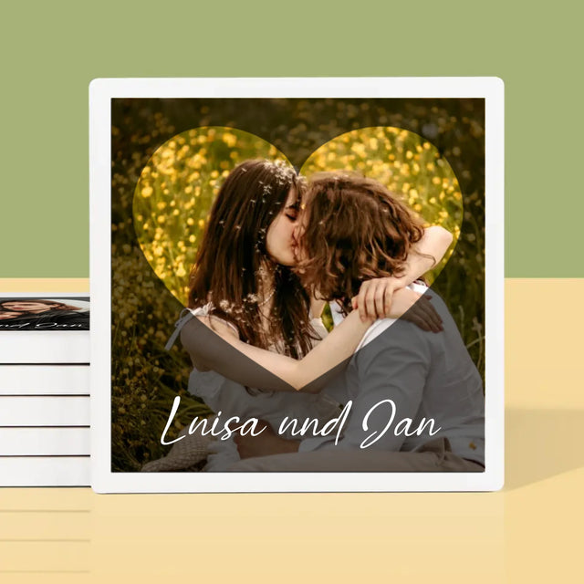 Zdjęcie i Podpis: Zakochani Serce - Podkładki Pod Kubki | DE