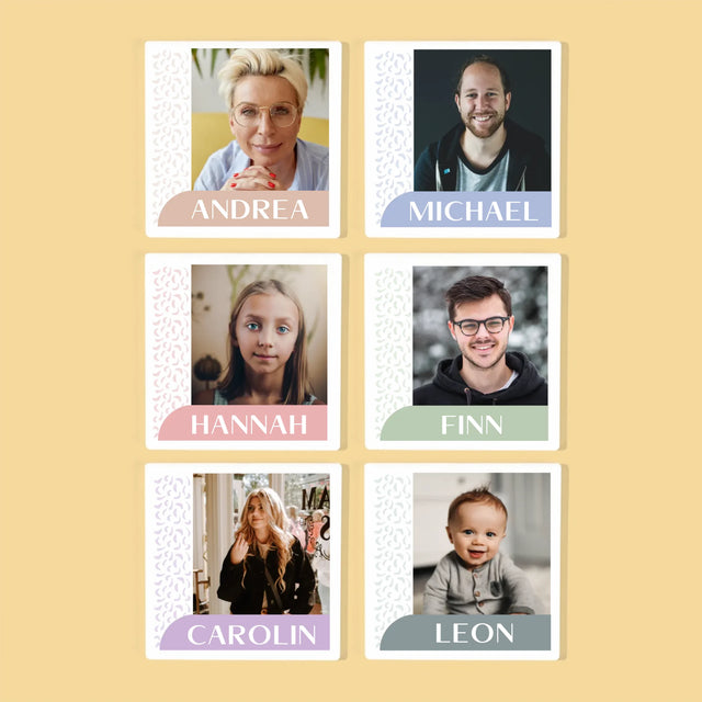 Zdjęcie i Podpis: Wasze Imiona - Podkładki Pod Kubki | DE