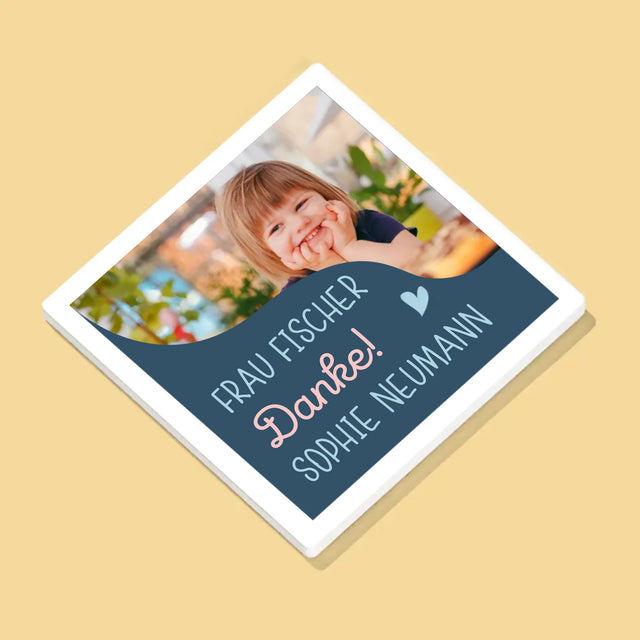 Zdjęcie i Podpis: Pamiątka Dla Przedszkolanki - Podkładki Pod Kubki | DE