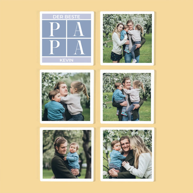 Fotokolaż: Najlepszy Tata - Podkładki Pod Kubki | DE