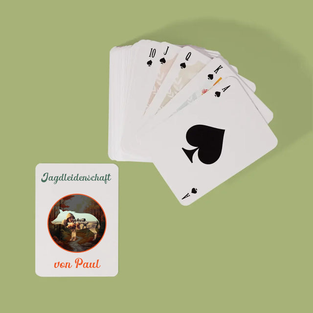 Zdjęcie I Podpis: Myśliwska Pasja - Karty Do Gry | DE