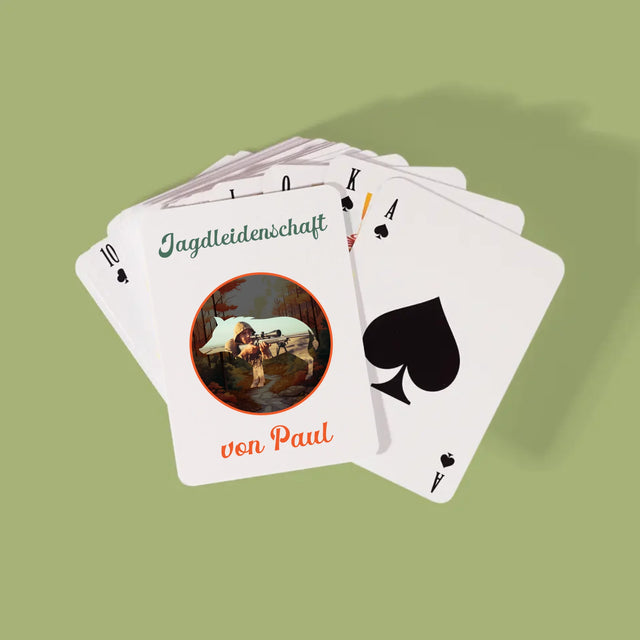 Zdjęcie I Podpis: Myśliwska Pasja - Karty Do Gry | DE