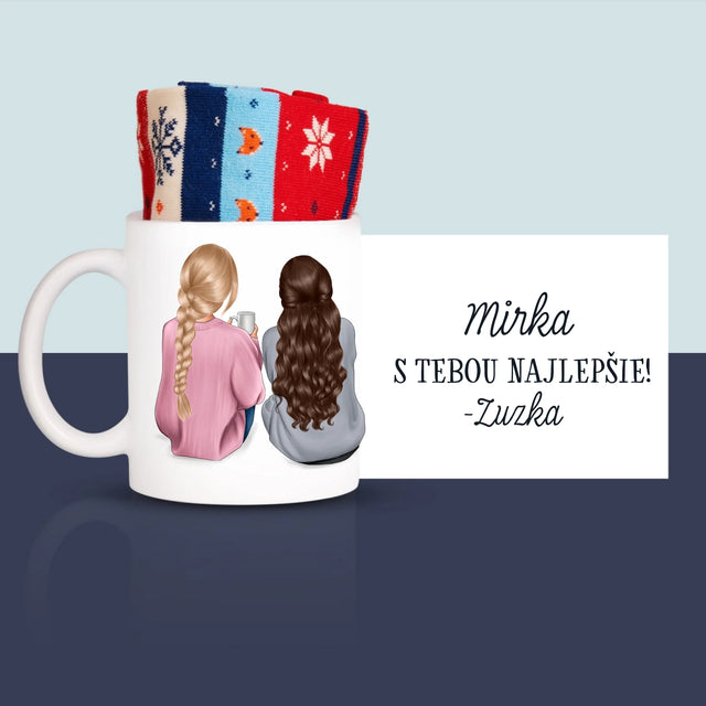 Tvorenie Postavy: Priateľky - Zimné Ponožky V Hrnčeku