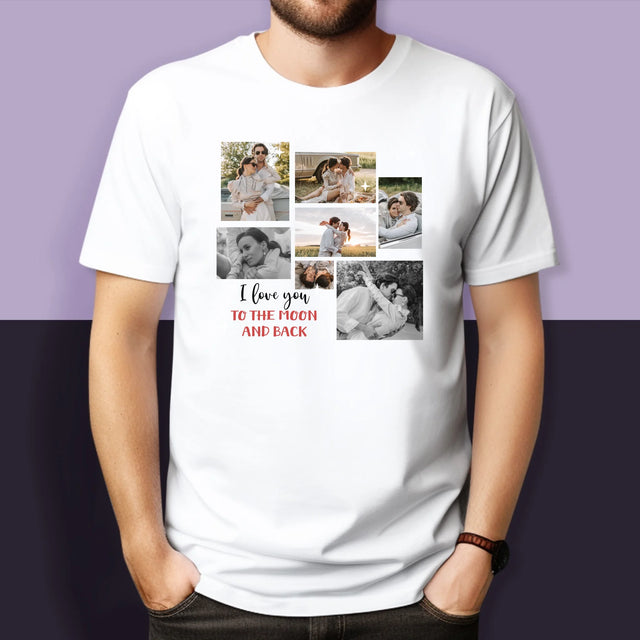 Fotokoláž: To The Moon And Back - Tričká Pre Pár