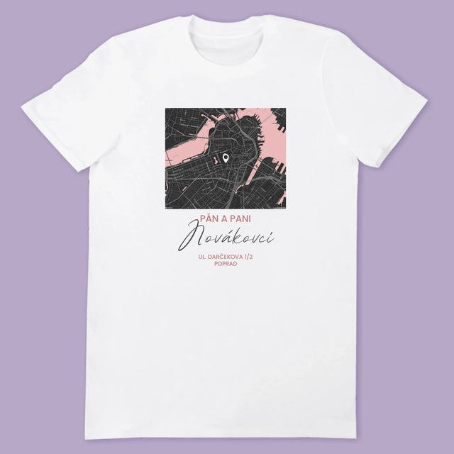 Mapa Mesta: Mapa Mesta: Pán A Pani - Tričká Pre Pár