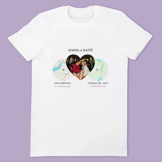 Mapa Mesta: Naše Miesta - Tričká Pre Pár