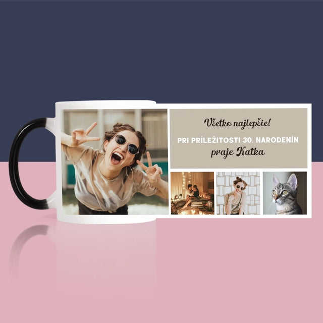 Fotokoláž: Narodeninová Koláž Z Fotografií - Hrnček