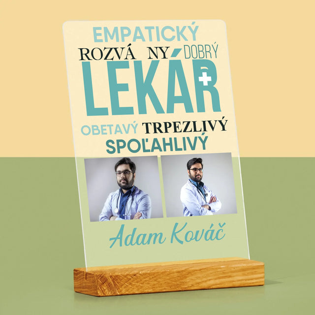 Fotokoláž: Lekár Črty - Tlač Na Akrylové Sklo 