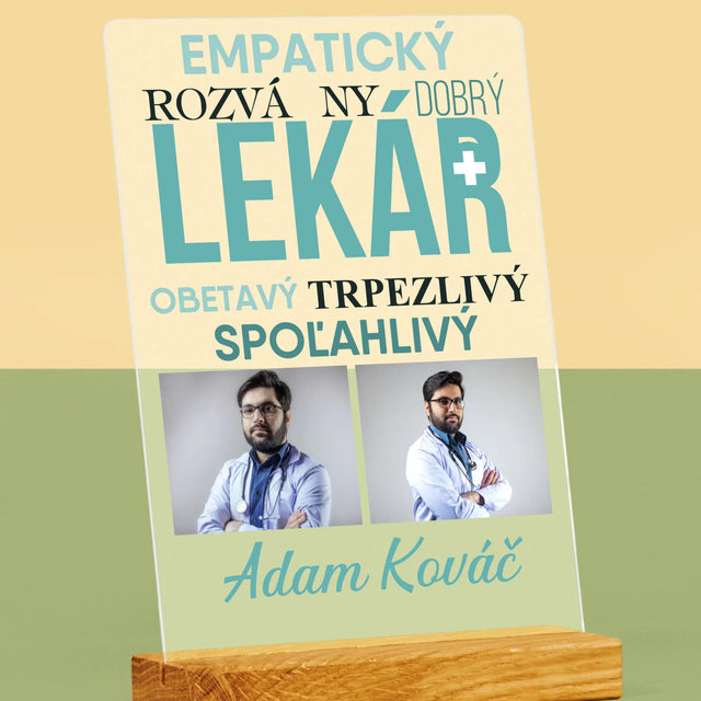 Fotokoláž: Lekár Črty - Tlač Na Akrylové Sklo 