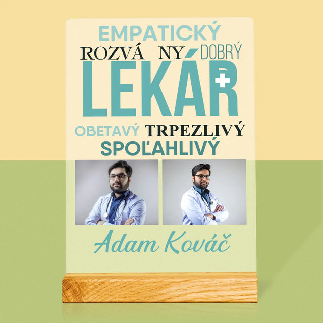 Fotokoláž: Lekár Črty - Tlač Na Akrylové Sklo 