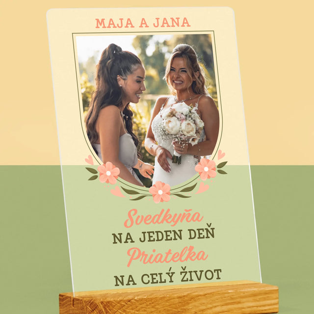 Fotografia A Podpis: Svedkyňa Na Jeden Deň - Tlač Na Akrylové Sklo 