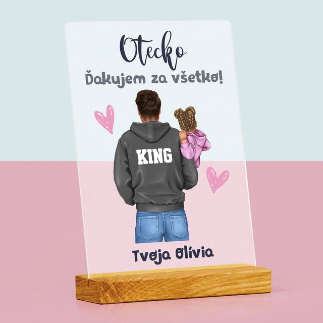 Tvorenie Postavy: Otec S Dieťaťom - Tlač Na Akrylové Sklo 