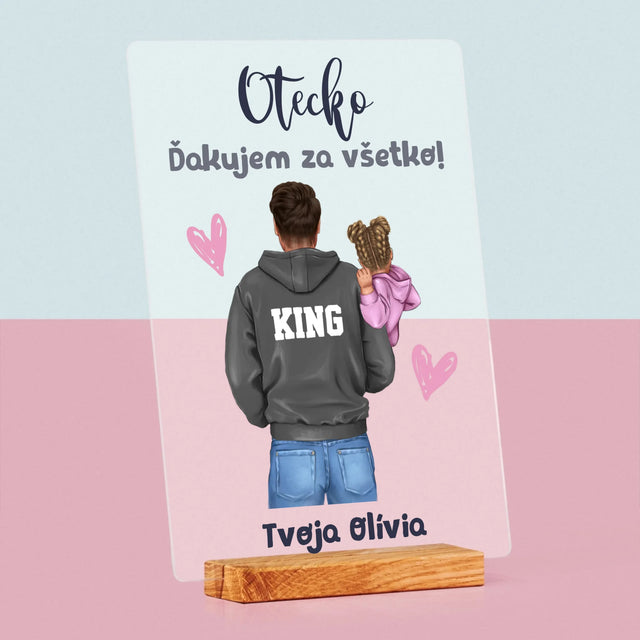 Tvorenie Postavy: Otec S Dieťaťom - Tlač Na Akrylové Sklo 