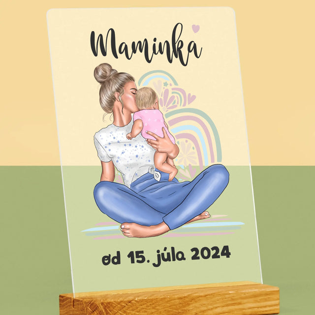 Tvorenie Postavy: Mladá Mama - Tlač Na Akrylové Sklo 