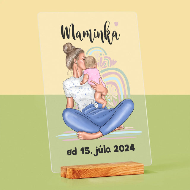 Tvorenie Postavy: Mladá Mama - Tlač Na Akrylové Sklo 