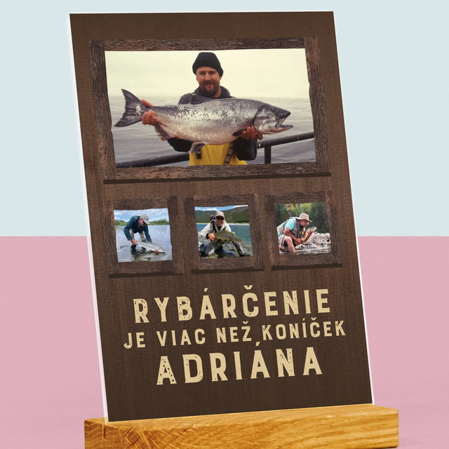 Fotokoláž: Rybárčenie - Tlač Na Akrylové Sklo 