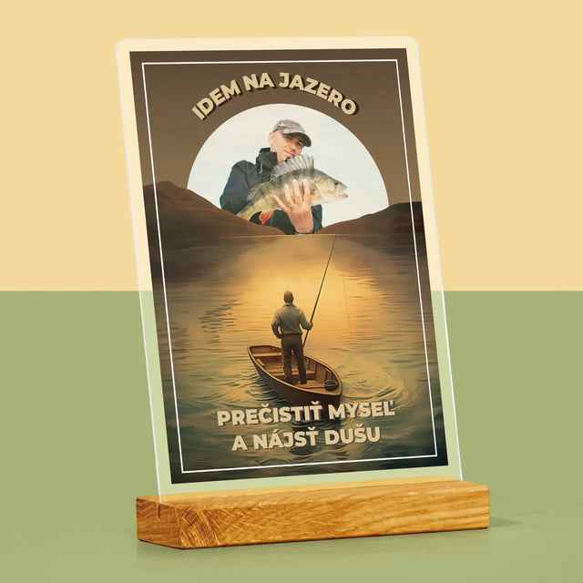 Fotografia A Podpis: Idem Na Jazero - Tlač Na Akrylové Sklo 