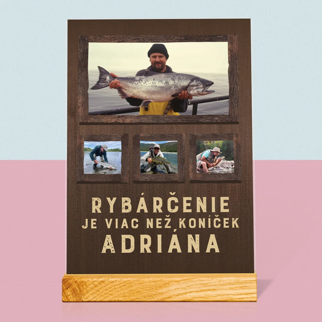 Fotokoláž: Rybárčenie - Tlač Na Akrylové Sklo 