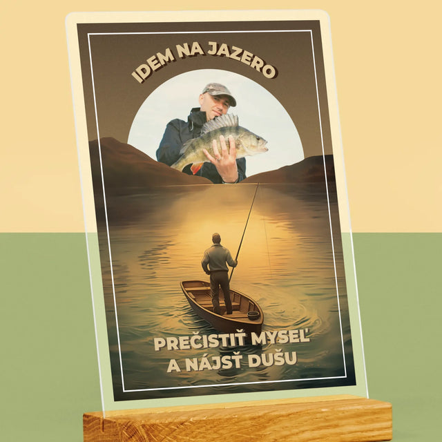 Fotografia A Podpis: Idem Na Jazero - Tlač Na Akrylové Sklo 