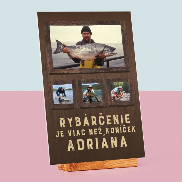 Fotokoláž: Rybárčenie - Tlač Na Akrylové Sklo 