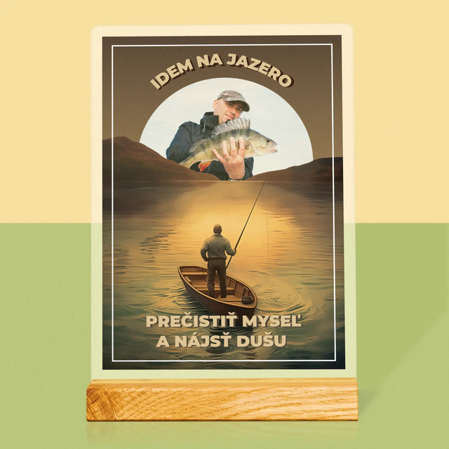 Fotografia A Podpis: Idem Na Jazero - Tlač Na Akrylové Sklo 