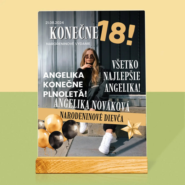 Obálka Časopisu: Konečne 18 - Tlač Na Akrylové Sklo 