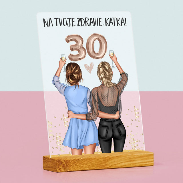 Tvorenie Postavy: Na Tvoje Zdravie 30 - Tlač Na Akrylové Sklo 