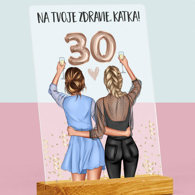 Tvorenie Postavy: Na Tvoje Zdravie 30 - Tlač Na Akrylové Sklo 