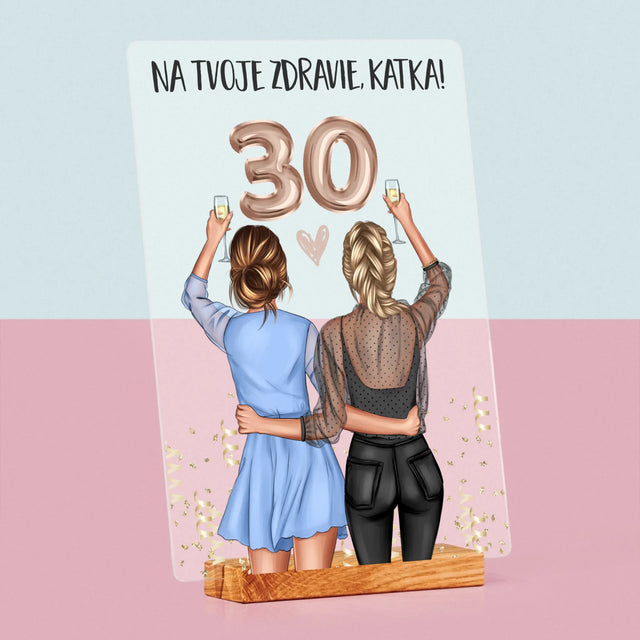 Tvorenie Postavy: Na Tvoje Zdravie 30 - Tlač Na Akrylové Sklo 