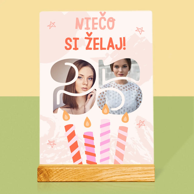 Slovo Z Fotografií: Niečo Si Želaj - Tlač Na Akrylové Sklo 