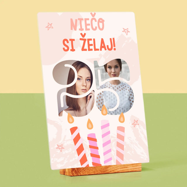 Slovo Z Fotografií: Niečo Si Želaj - Tlač Na Akrylové Sklo 