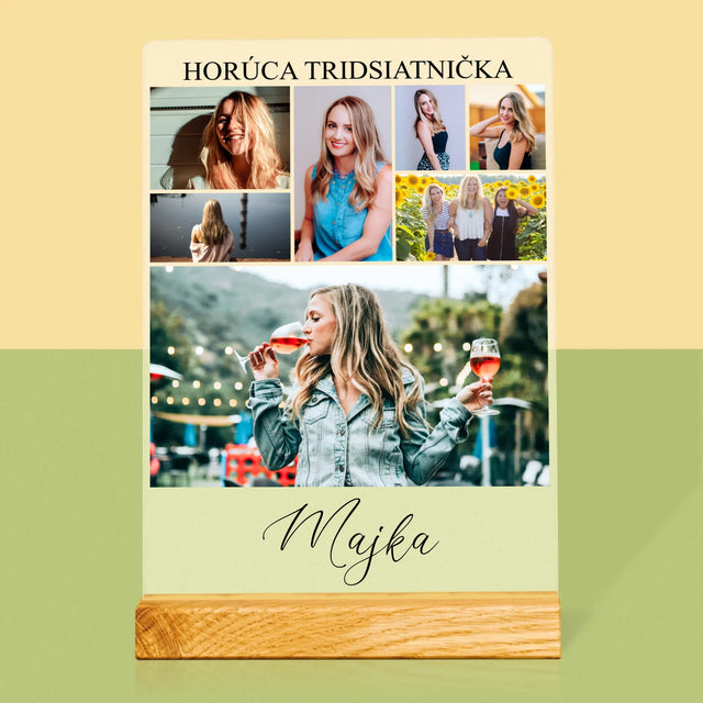 Fotokoláž: Horúca Tridsiatnička - Tlač Na Akrylové Sklo 