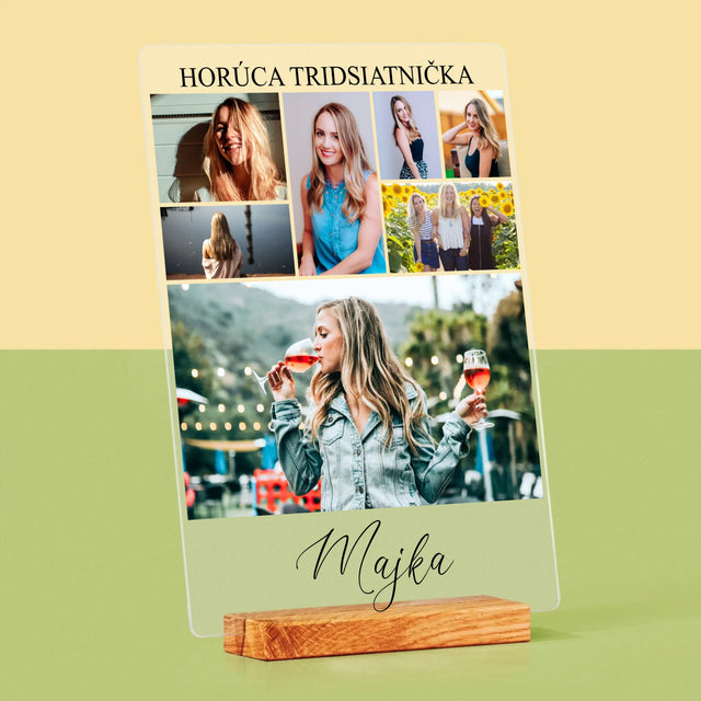 Fotokoláž: Horúca Tridsiatnička - Tlač Na Akrylové Sklo 