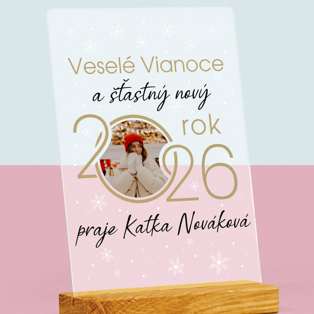Fotokoláž: Šťastný Nový Rok - Tlač Na Akrylové Sklo 