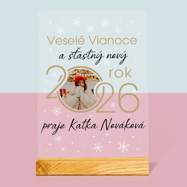Fotokoláž: Šťastný Nový Rok - Tlač Na Akrylové Sklo 
